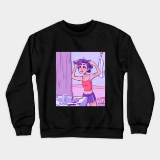 Purple Hair Crewneck Sweatshirt